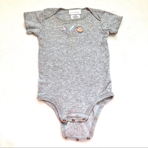 Carter's Other - ❤️ 5 for $15 Carter’s Grey Cotton Baby Onesie 3-6